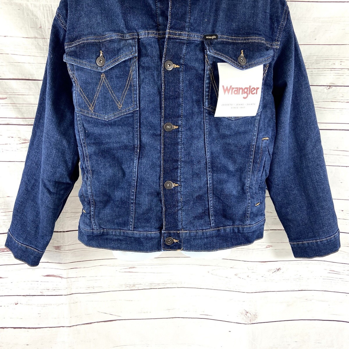 ジャケット・アウター 90's~00's Wrangler Denim trucker jacket Vintage 90s Wrangler Hero Denim Jean Trucker Jacket Large - Etsy