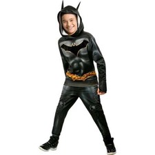 Batman Boy's Pullover Hoodie  Pants Costume/Cosplay 2pc Set Size 7/8 Medium NEW