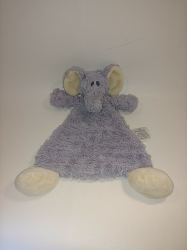 Lot 5 Security Blankets & Beyond Gray Elephant Bear Baby Boy Taggies - Picture 7 of 7