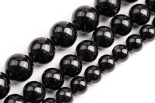 Natural Black Tourmaline Beads Grade AA Round Gemstone Loose Beads 6/8/10MM