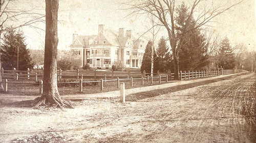 JOHN HOWARD WHITTEMOORE RESIDENCE CHURCH ST. NAUGATUCK CT. BOUDOIR PHOTO c1892