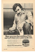 1972 Simoniz Vista Soft and Easy Car Wax Advertisement 