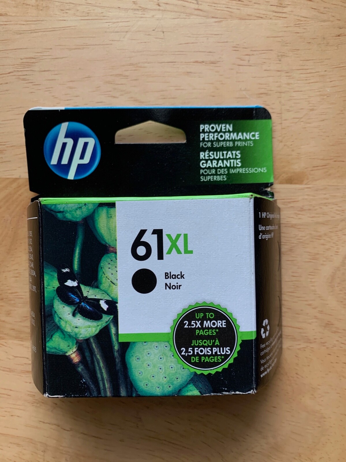 HP 61XL Black High Yield Ink Cartridge Exp 09/26 or Later-image