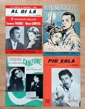 SPARTITO LOTTO FESTIVAL di SANREMO anni 50 MODUGNO MILVA CELENTANO TAJOLI CURTIS