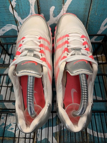 NIKE Jana Start Waffle 314957-061 White/Pink Running Shoes Lace Up Womens Sz 7 - Picture 5 of 10
