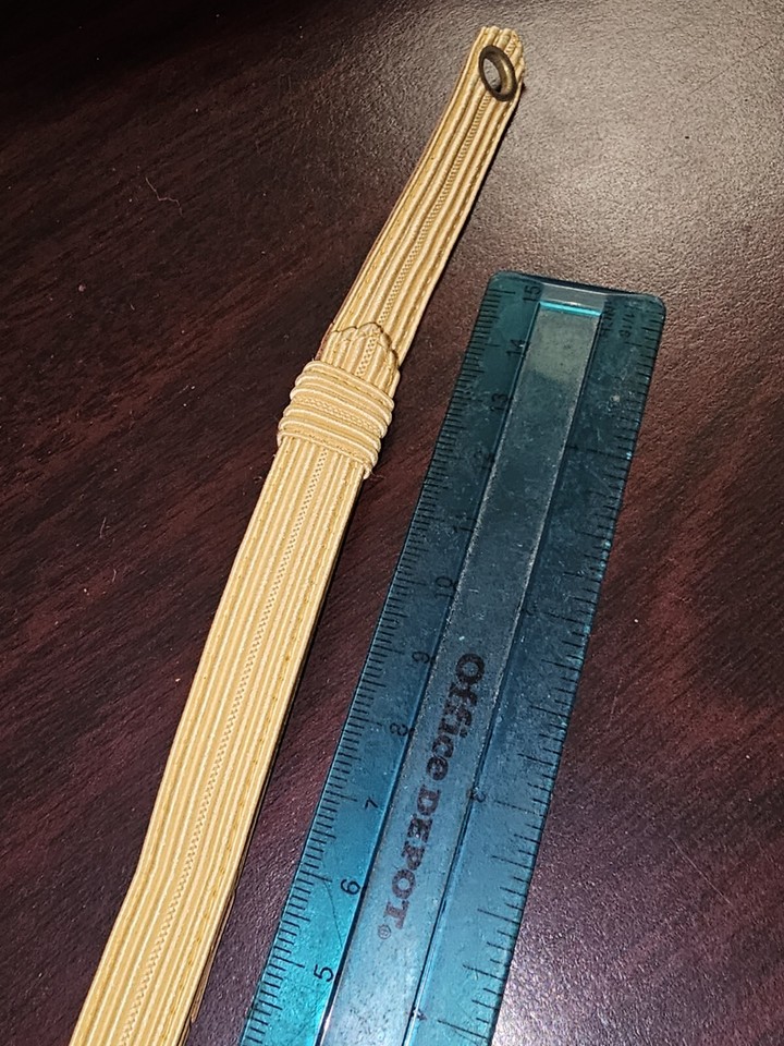 WWII USMC Marine Corps Field Grade Officer Barracks Cover Chin Strap L