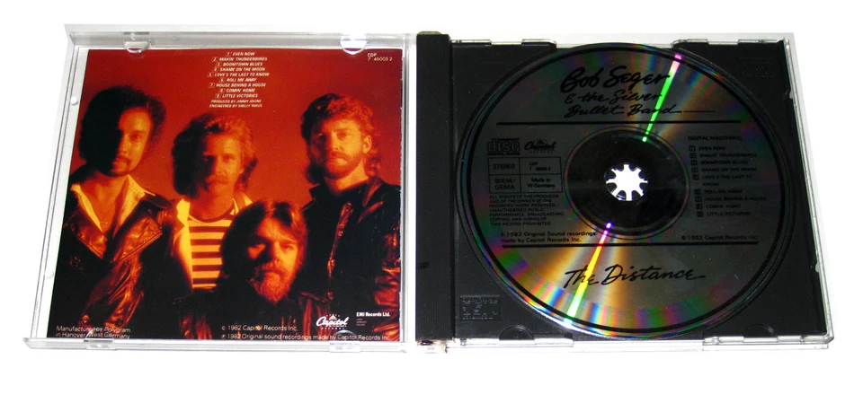Bob Seger - The Distance West German CD (1982, Capitol) No Barcode - Image 3 of 3