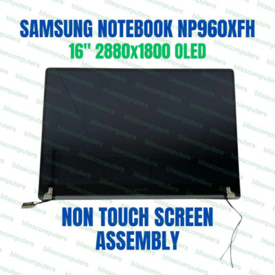 Samsung NoteBook NP960XFH black LCD Full Screen Assembly