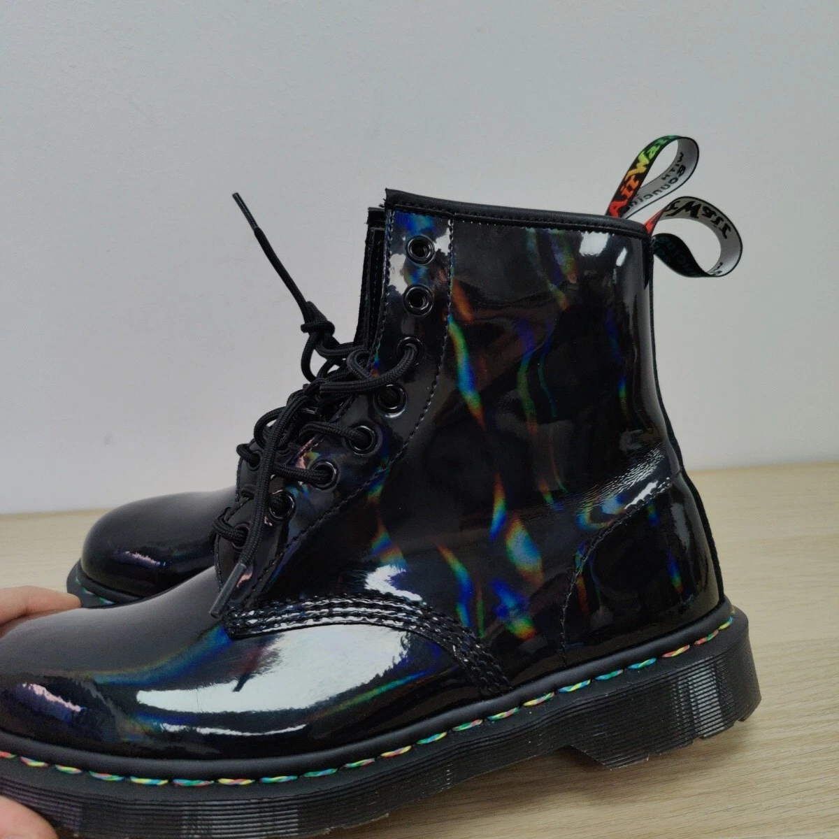 Black holo sale doc martens