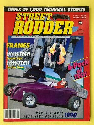 Street Rodder Magazin - April 1990 - '34 Ford Tudor Limousine Chevrolet Haupt