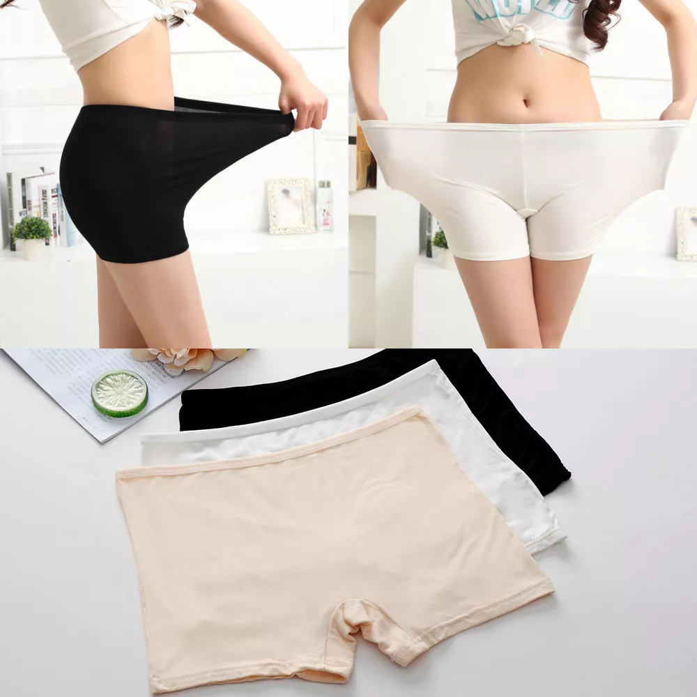 Safety Shorts Women Lady Fashion Pants Leggings Seamless Basic Plain  Underwear