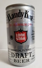 LONE STAR DRAFT Handy Keg EMPTY CAN ALUMINUM PULL TOP Charcoal Filtered SA TX 
