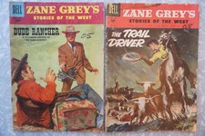 Zane Grey's Stories Of The West 30 32 The Trail Driver Dude Rancher 1956 Dell