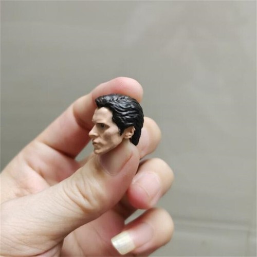 Painted 1/12 Scale Batman The Christian Bale Wayne Head Sculpt Fit 6" SHF Figure - Picture 3 of 3