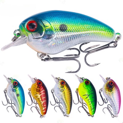 Fishing Gear Bait Tackle Lure Double Fish Hooks 6.5cm 10g 5pcs Crankbait