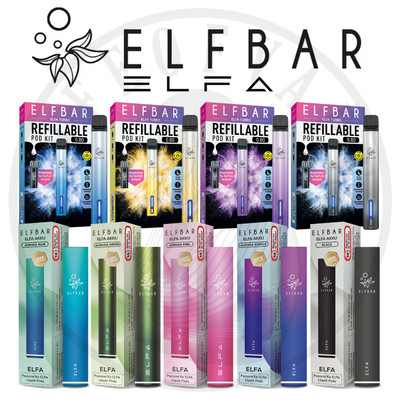 ELFA Kit by ELFBAR E-Zigarette E-Shisha I Akku Kit Pod System für Liquid Pods