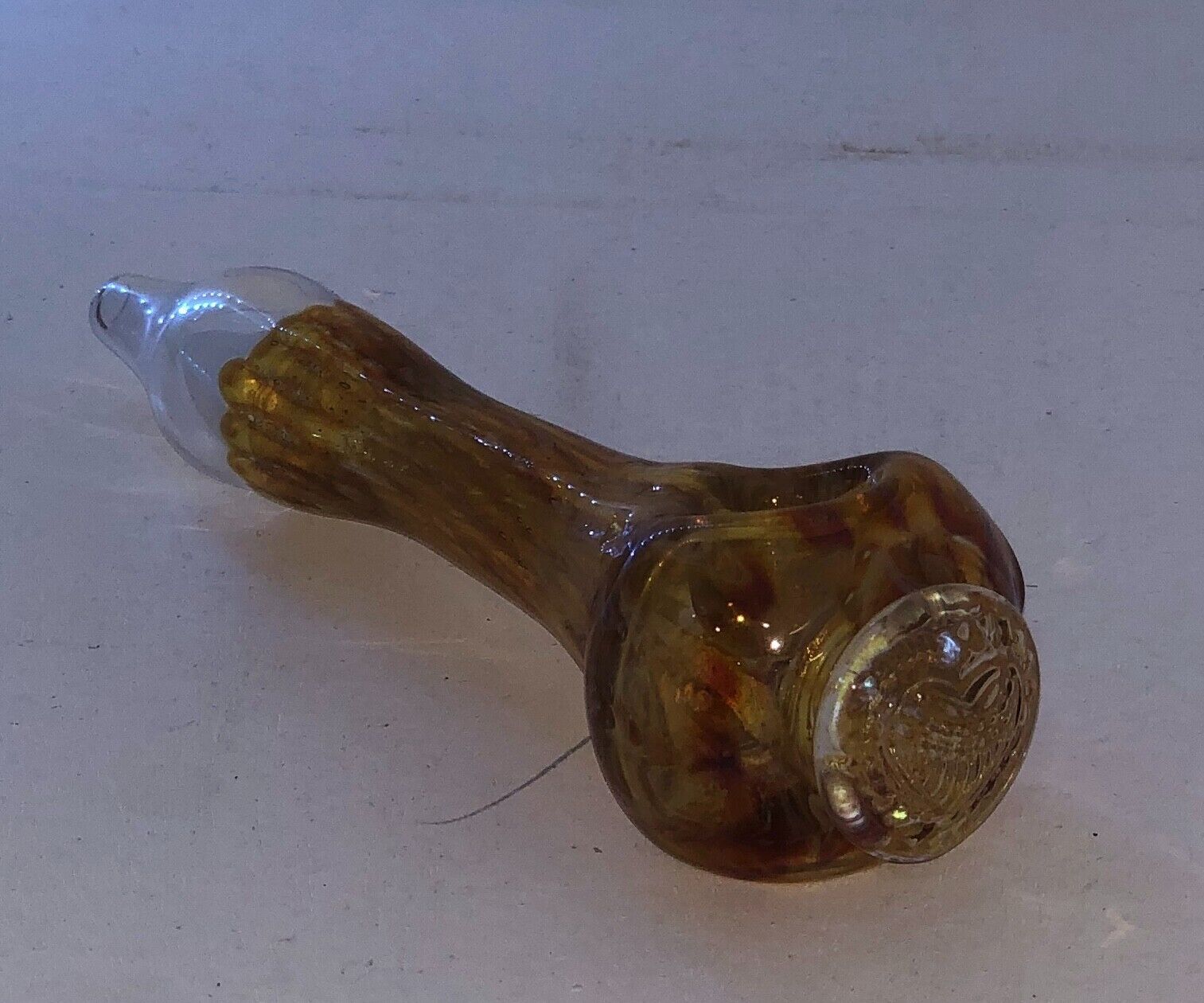 HAND BLOWN HEADY GLASS SPOON HAND PIPE TOBACCO BOWL. Available Now for 29.99