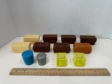 Moose The Grossery Gang Empty Container Lot of 12 Pieces Trash Can Milk Crates +