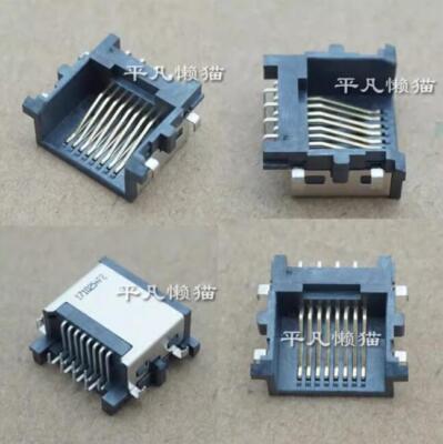 Network Card Interface +Light 12 Pin RJ45 173 Laptop Half 7mm High Diagonal Port
