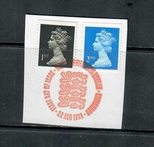 1989 NVI 1° e 2° CLASSE x SG 1451 e 1452, usato, su pezzo, tagliato da FDC, 