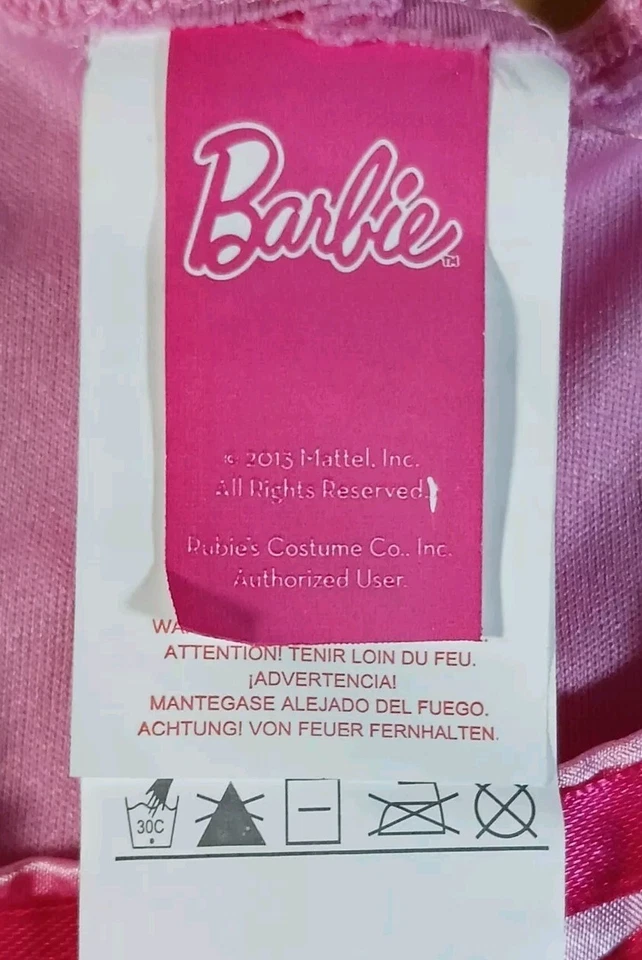 Barbie Rosebud Disfraz Vestido Niña Pequeño (6/7) Rosa Rubí ¡Muy Bueno! Foto 3 de 4