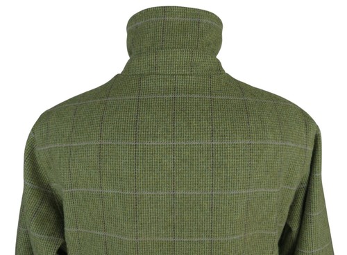 Hoggs of Fife Wmn Green Khaki Wool Check Hunting Shooting Tweed Jacket UK 16 /XL - Picture 7 of 15
