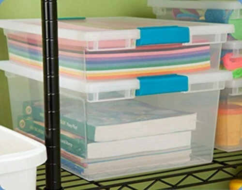 Sterilite 19638606 Large Clip Box, Clear Storage Container Latches, 6-Pack - Image 4 of 4