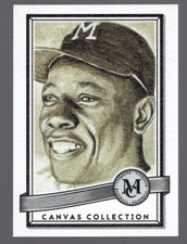 2016 Topps Museum Collection Hank Aaron Canvas Collection Baseball Card