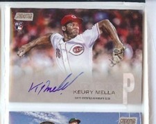 KEURY MELLA 2018 TOPPS STADIUM CLUB ROOKIE RC  AUTO #SCA-KM CINCINNATI REDS 