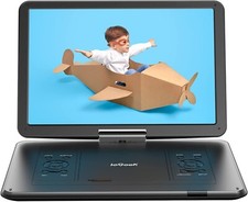 ieGeek 17.5" Portable DVD Player with Swivel Screen,Region Free,Remote Control