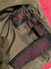 Boy  s Youth XSmall Ralph Lauren Reversable Jacket Small Tear On Inside Pocket