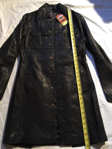 Earl Jean Leather Coat Size S Women New 