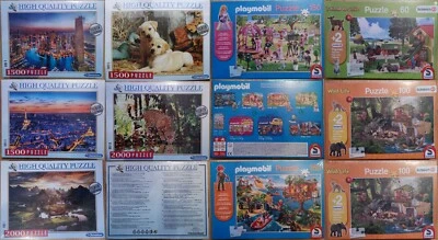Clementoni / Schmidt + Schleich / Puzzle - 60 / 100 / 150 / 1500 / 2000 Teile  - Bild 1 von 3