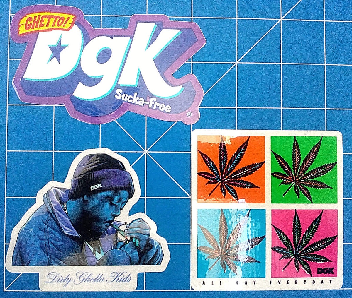 Vintage Stickers Grind King Vintage Skateboard Sticker Pack #1