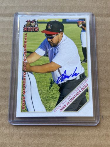 Jose Alcantara Beas Modesto Nuts 2022 Autographed Card Mariners Signed Auto - Picture 1 of 2