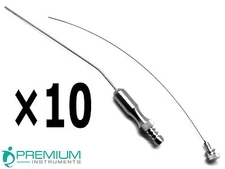 10× Frazier Suction Surgical Tube No. 5 (1.67mm) 7.6" Diagnostic New Instruments