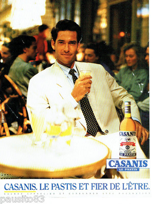 ADVERTISEMENT ADVERTISING 036 1989 Casanis pastis de Marseille