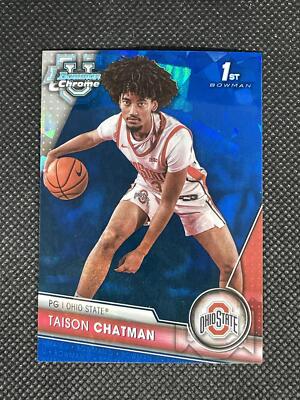 2023-24 Bowman Chrome University Sapphire Taison Chatman #62
