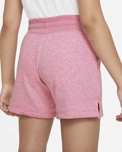 Nike Sportswear Shorts Heather Pink/White Big Kids' (Girls') Size M (DD2332-693) - Picture 3 of 6