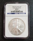 2008 W Burnished Silver Eagle NGC MS69 Early Releases