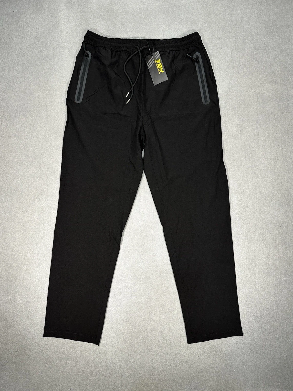 TBY Outdoor NWT Sports Pants Men’s L Black Drawstring Stretch Travel Hiking
