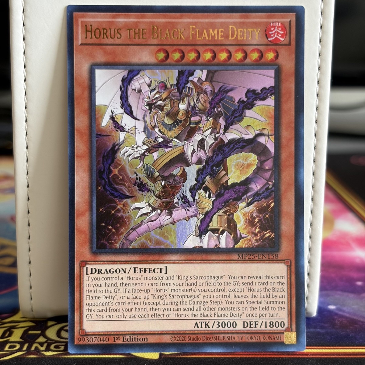 1ST EDITON HORUS THE BLACK FLAME DEITY ULTRA RARE MP25-EN158 YUGIOH CARD |  eBay