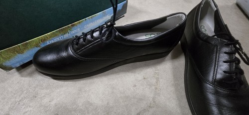 SAS Women's Oxfords Walking Shoes Whisper Black Leather Size 12 N - Picture 2 of 10