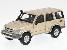 Toyota Land Cruiser 76 Vintage gold LHD diecast model car 55314R Paragon 1:64