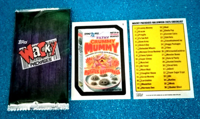 2025 Wacky Packages Halloween Series ''COMPLETE YOUR SET'' -PICK ONE- Coupon Backs