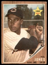 1962 TOPPS HAL JONES RC CLEVELAND INDIANS #49 EX