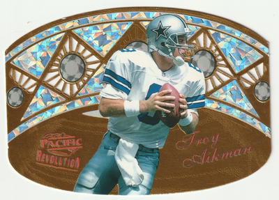#ad Troy Aikman #11 Pacific Revolution Ring Bearers Die Cut Dallas Cowboys 1997 $89.99