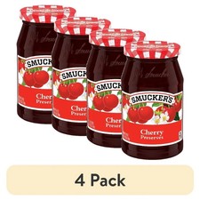 4 pack Smucker's Cherry Preserves, 18 oz Jar