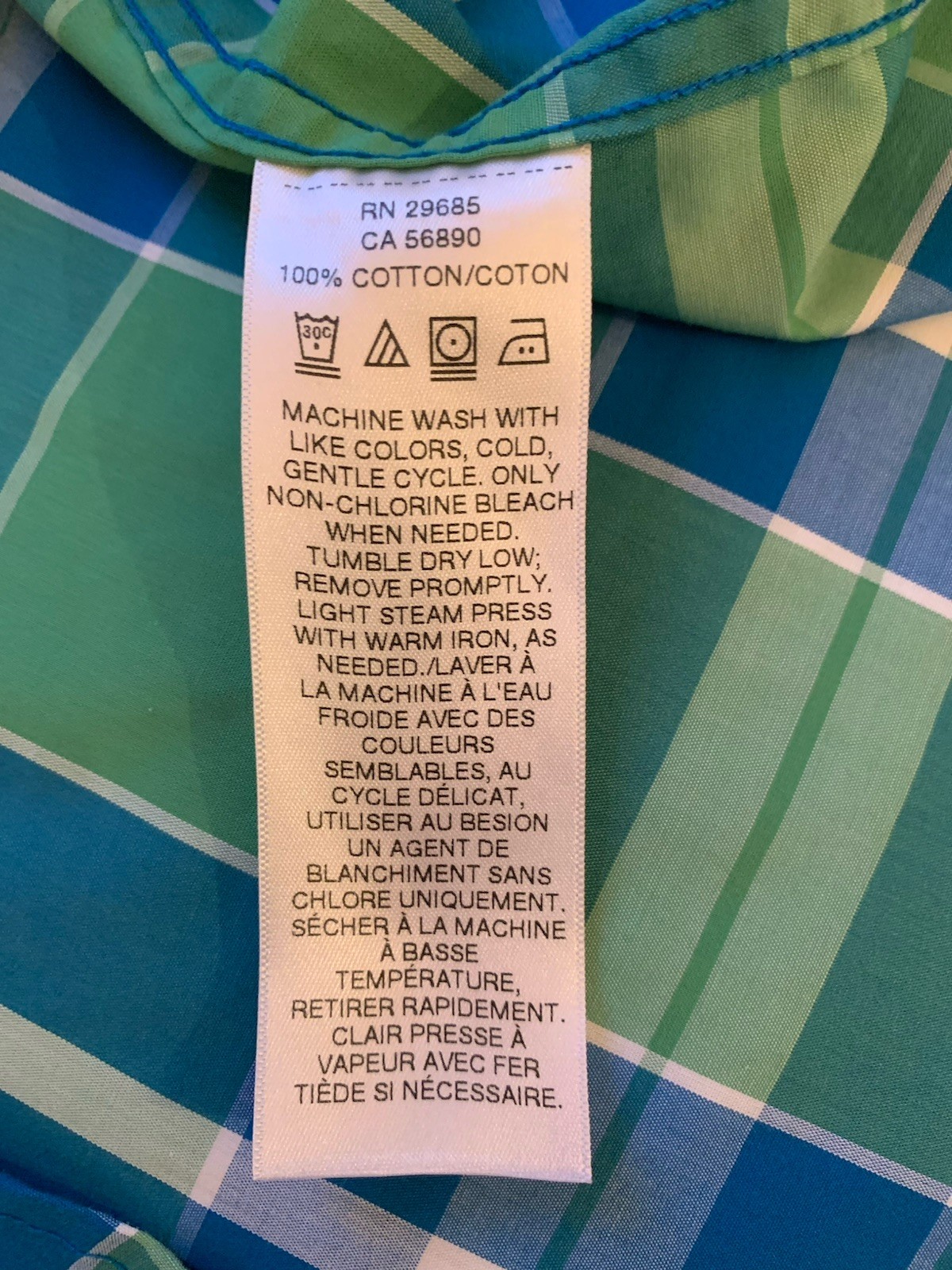 Pendleton Mens Button Down Shirt Large Plaid Gree… - image 9