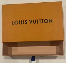 Louis Vuitton Medium Empty Slide Out Orange Gift Box 9.75”x5.25”x1.75" Authentic